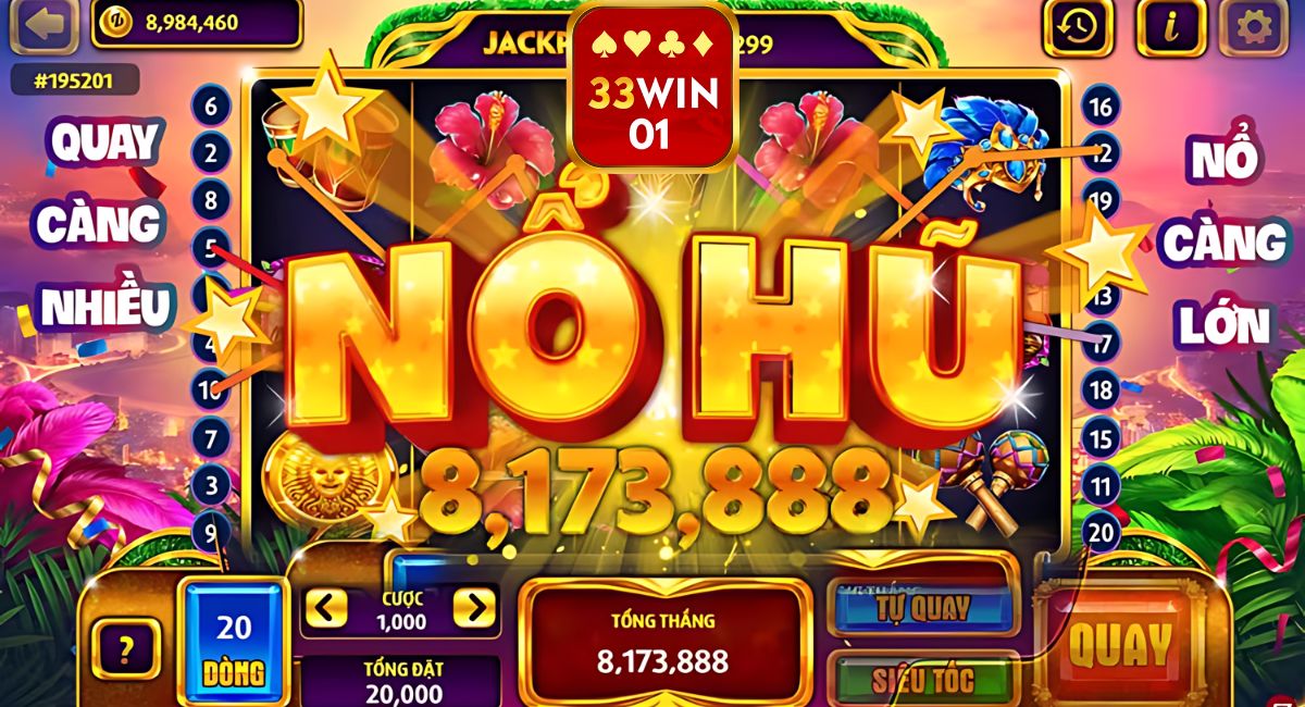 Giải thưởng jackpot nổ hũ 33win01