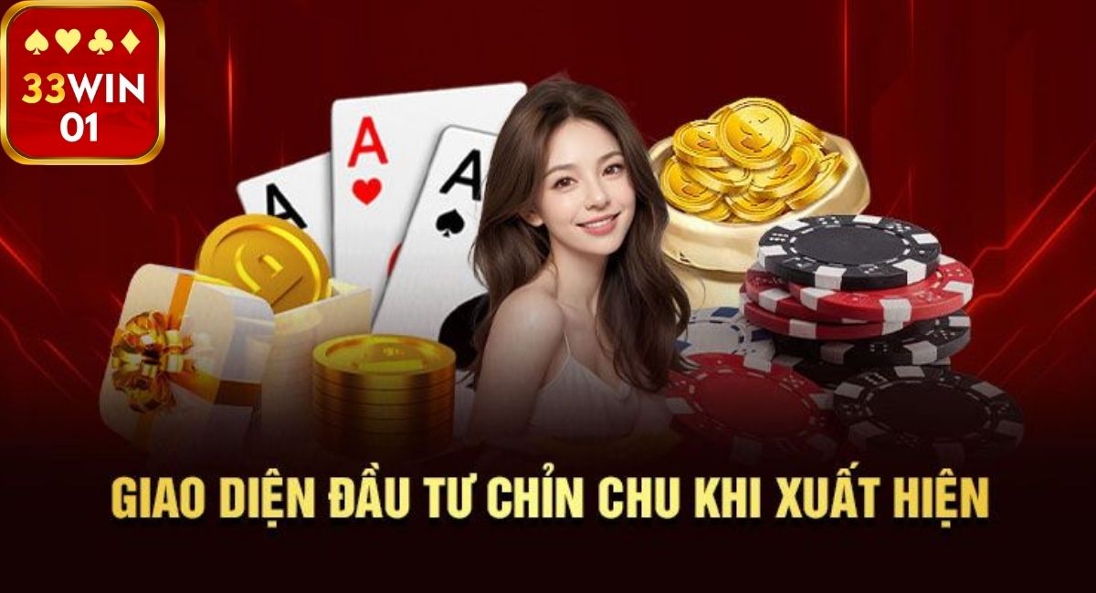 Giao diện bắt mắt của 33Win01